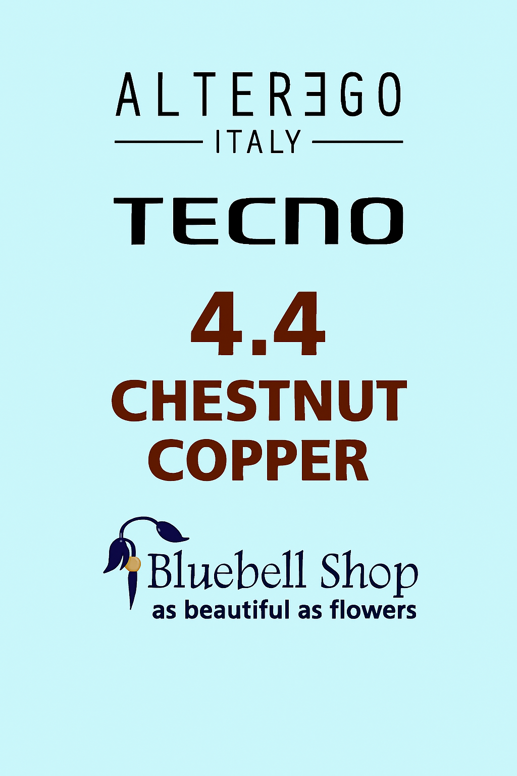 رنگ مو آلترگو تکنو 4.4 بلوطی مسی Alter Ego Techno Hair Color 4.4 Chestnut Copper – Made in Italy رنگ گرم و درخشان با ته