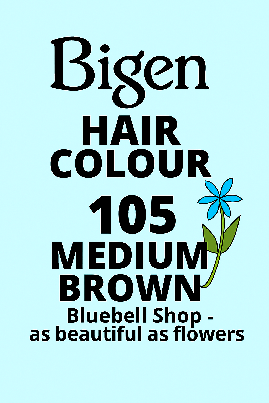 رنگ موی بیگن مردانه شماره ۱۰۵ قهوهای متوسط (Bigen Men's Hair Colour 105 Medium Brown) | رنگ دائمی بدون آمونیاک با جلوه