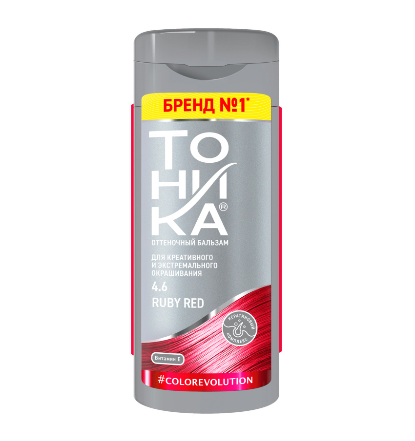 رنگ مو تونیکا شماره 4.6 | قرمز یاقوتی بدون آمونیاک با جلوه لطیف و پوشش کامل