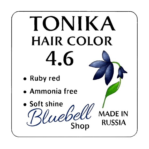 رنگ مو تونیکا شماره 4.6 | قرمز یاقوتی بدون آمونیاک با جلوه لطیف و پوشش کامل