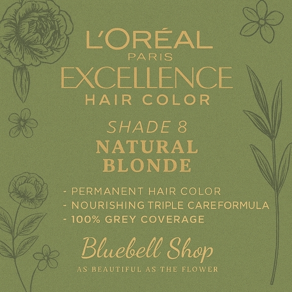 رنگ مو لورآل اکسلانس شماره ۸ – بلوند طبیعی