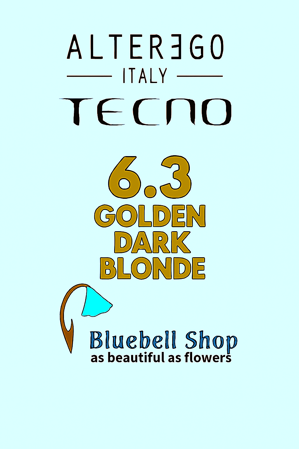 رنگ مو آلترگو تکنو 6.3 بلوند تیره طلایی Alter Ego Techno Hair Color 6.3 Golden Dark Blonde – Made in Italy رنگ بلوند تیر