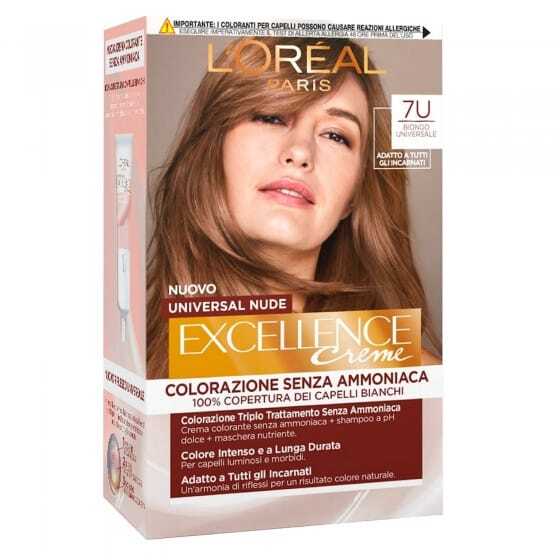 رنگ مو لورآل اکسلانس یونیورسال شماره ۷U – بلوند تیره بدون آمونیاک
