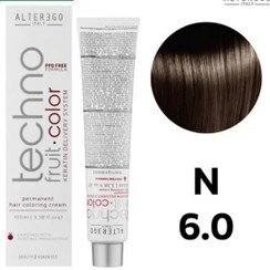  رنگ مو آلترگو تکنو 6.0 بلوند تیره Alter Ego Techno Hair Color 6.0 Dark Blonde – Made in Italy رنگ بلوند طبیعی با تناژ تی 