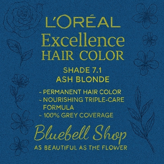 رنگ مو لورآل اکسلانس شماره ۷.۱ – بلوند خاکستری