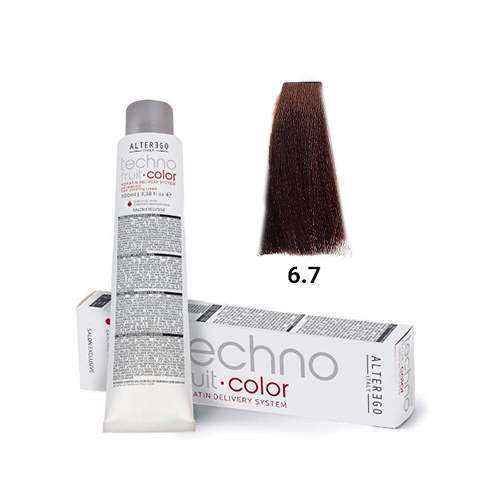  رنگ مو آلترگو تکنو 6.7 بلوند تیره ویولت Alter Ego Techno Hair Color 6.7 Violet Dark Blonde – Made in Italy رنگ بلوند تیر 