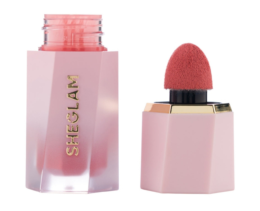  رژگونه مایع شیگلم مدل Rose Ritual | رنگ صورتی سرد با جلوه لطیف و طبیعی | SHEGLAM Liquid Blush Rose Ritual 
