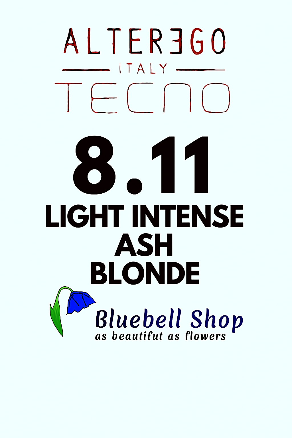 رنگ مو آلترگو تکنو 8.11 بلوند دودی روشن قوی Alter Ego Techno Hair Color 8.11 Light Intense Ash Blonde – Made in Italy رن