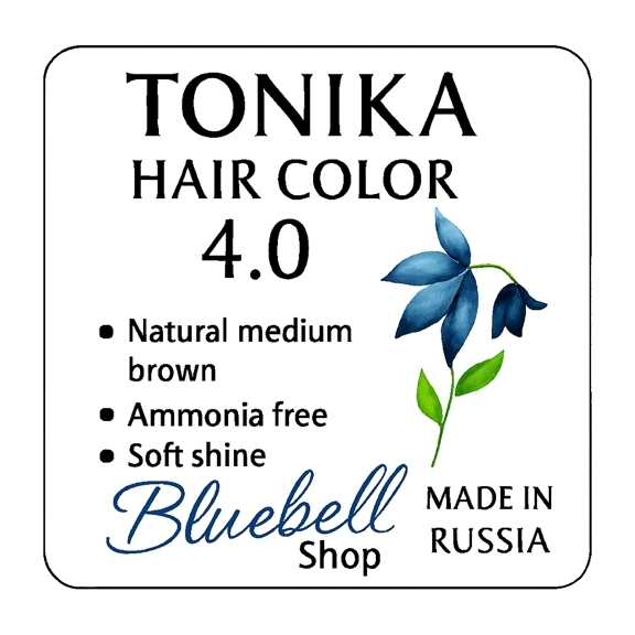  رنگ مو تونیکا شماره 4.0 | قهوه‌ای متوسط (شکلاتی) بدون آمونیاک با پوشش طبیعی و جلوه لطیف 