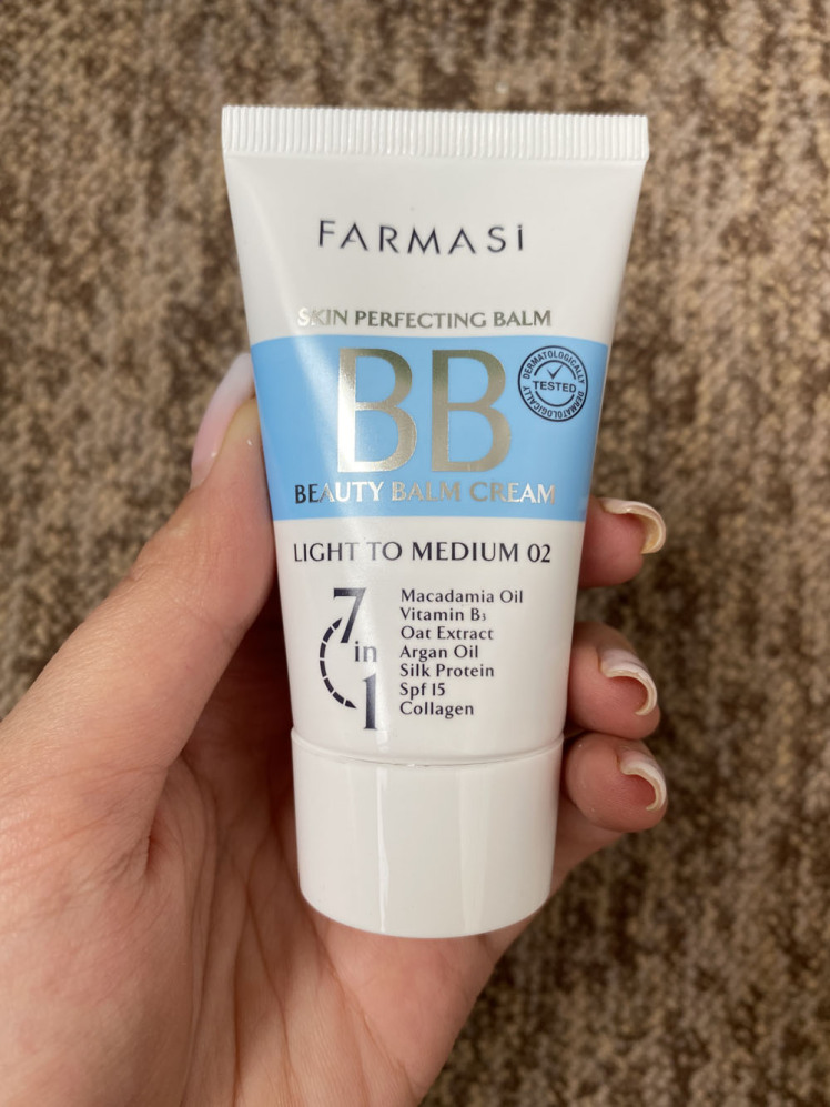 بی‌بی کرم فارماسی شماره 02 – رنگ روشن تا متوسط | پوشش طبیعی، مراقبت کامل و SPF15