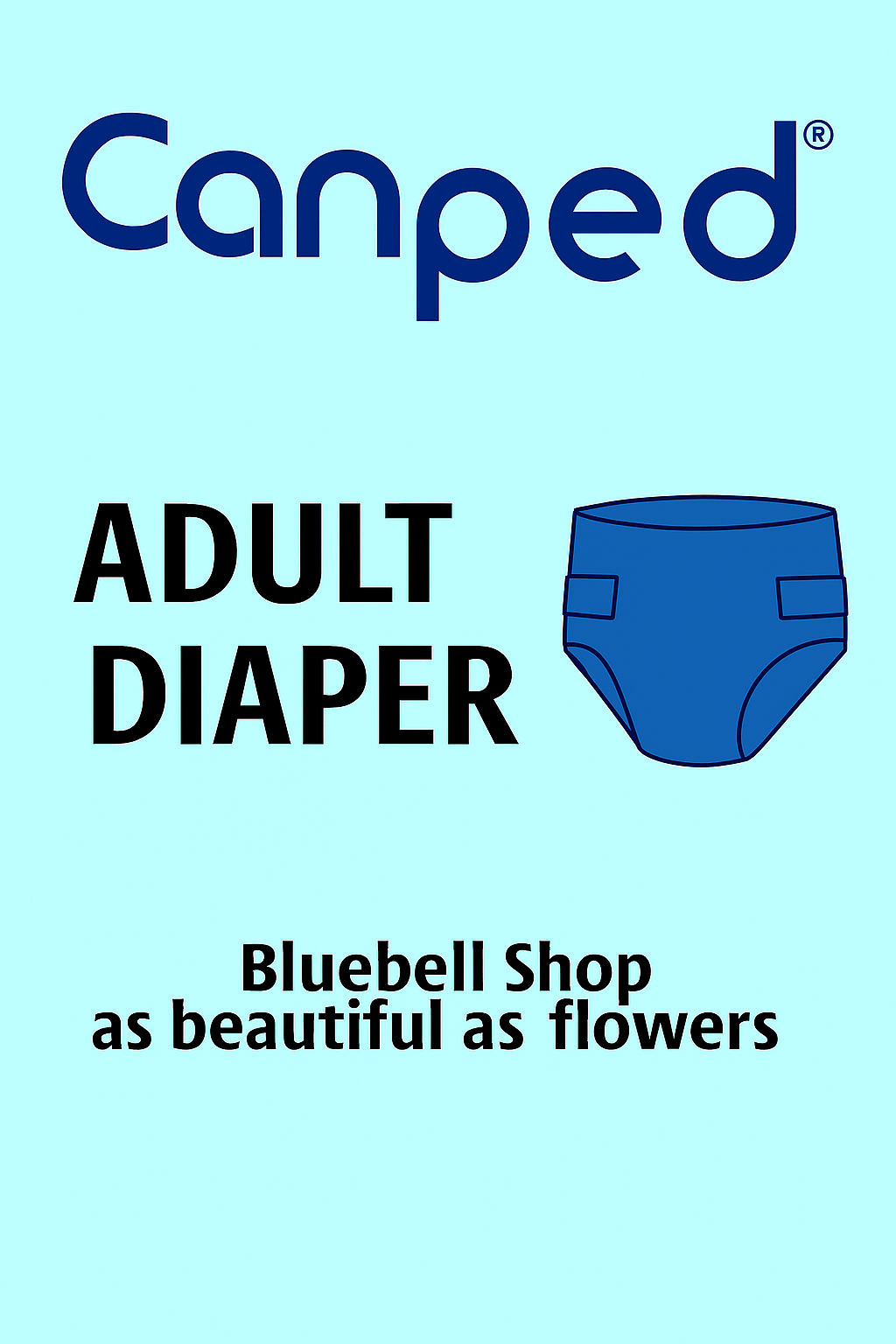  پوشک بزرگسال شورتی جان پد سایز بزرگ بسته ۸ عددی (Canped Adult Pants Large Size – 8 pcs) | جذب بالا، راحتی کامل، مناسب بر 