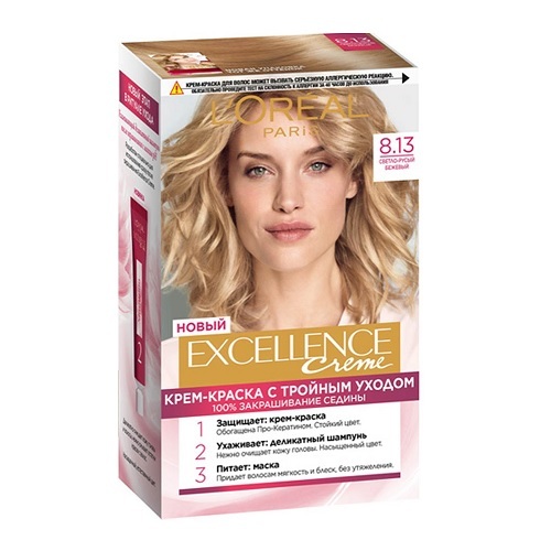 رنگ مو لورآل اکسلانس شماره ۸.۱۳ – بلوند عسلی خاکستری