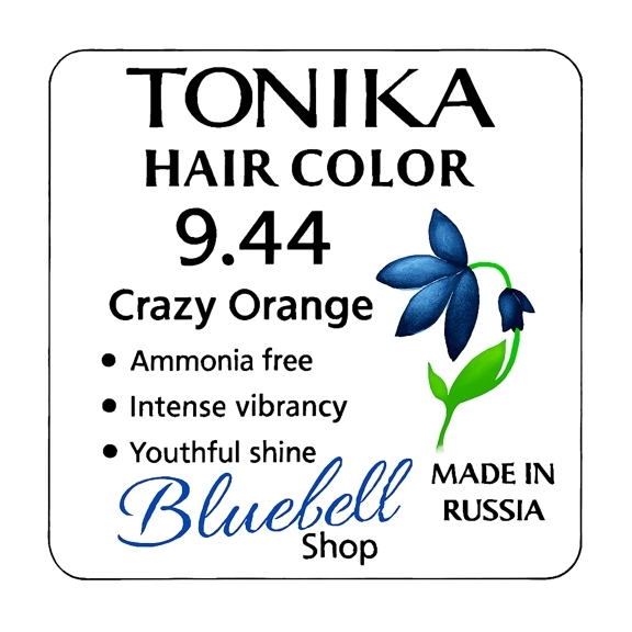  رنگ مو تونیکا شماره 9.44 | نارنجی کریزی بدون آمونیاک با جلوه پرانرژی و درخشندگی جوانانه 