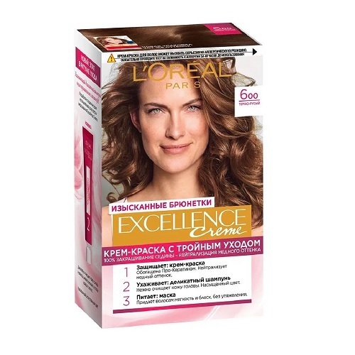  رنگ مو لورآل اکسلانس شماره ۶.۰۰ – قهوه‌ای طبیعی 