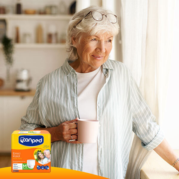  پوشک بزرگسال شورتی جان پد سایز متوسط بسته ۹ عددی (Canped Adult Pants Medium Size – 9 pcs) | جذب بالا، راحتی کامل، مناسب 