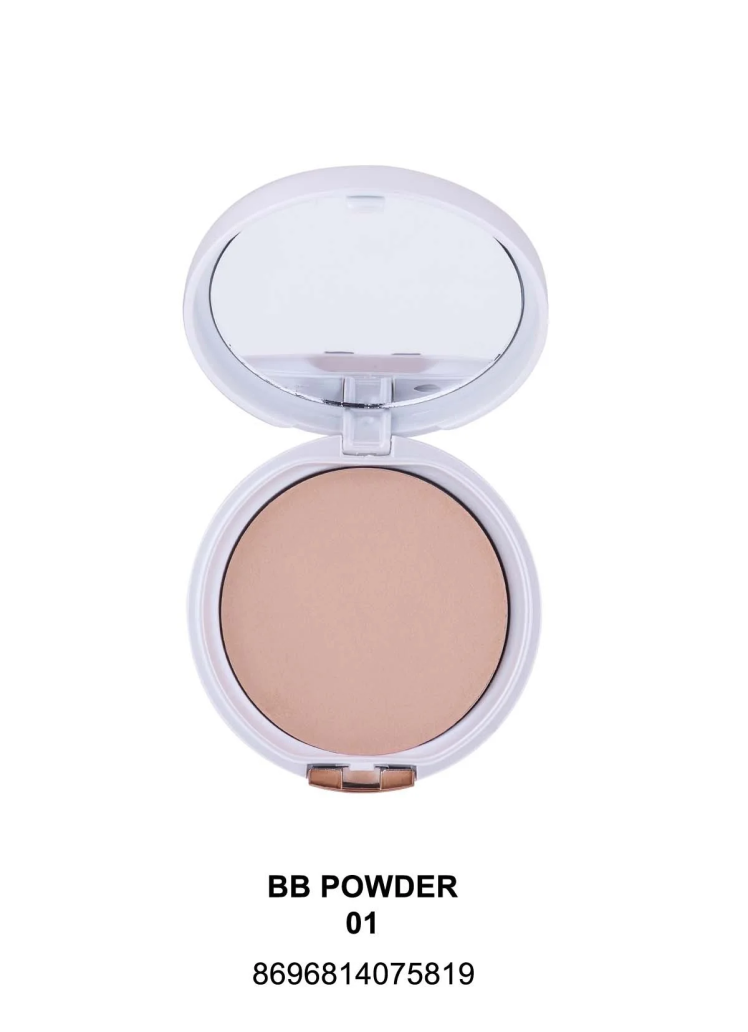 پنکک بی‌بی گابرینی شماره 01 (Gabrini BB Compact Powder 01) | پوشش سبک و طبیعی برای آرایش روزانه