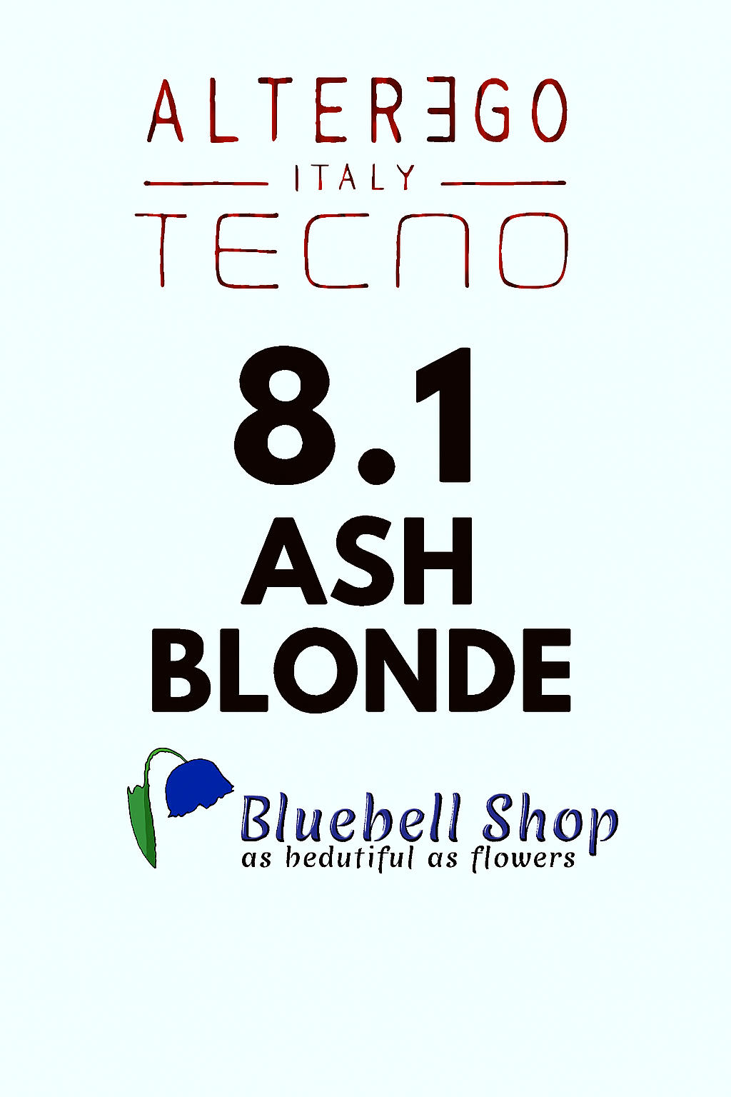  رنگ مو آلترگو تکنو 8.1 بلوند دودی روشن Alter Ego Techno Hair Color 8.1 Light Ash Blonde – Made in Italy رنگ بلوند روشن ب 