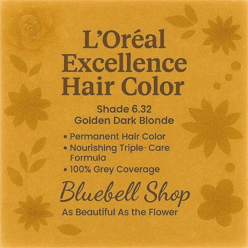 رنگ مو لورآل اکسلانس شماره ۶.۳۲ – بلوند تیره طلایی