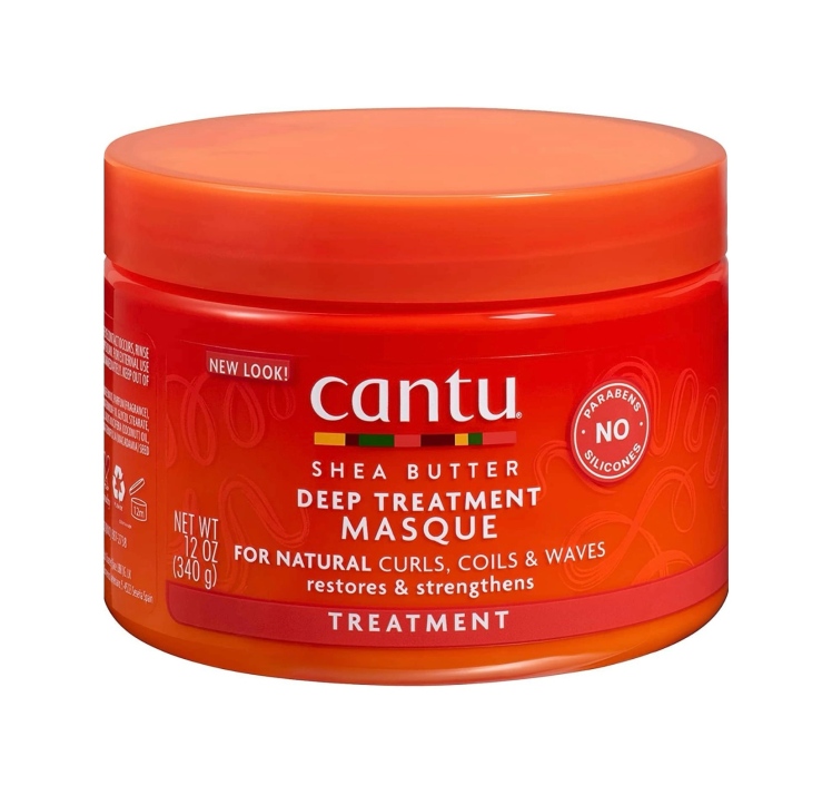 ماسک مو درمانی تقویتی عمیق Cantu مدل Shea Butter حجم ۳۴۰ گرم | ترمیم‌کننده و نرم‌کننده موهای فر | Cantu Deep Treatment M