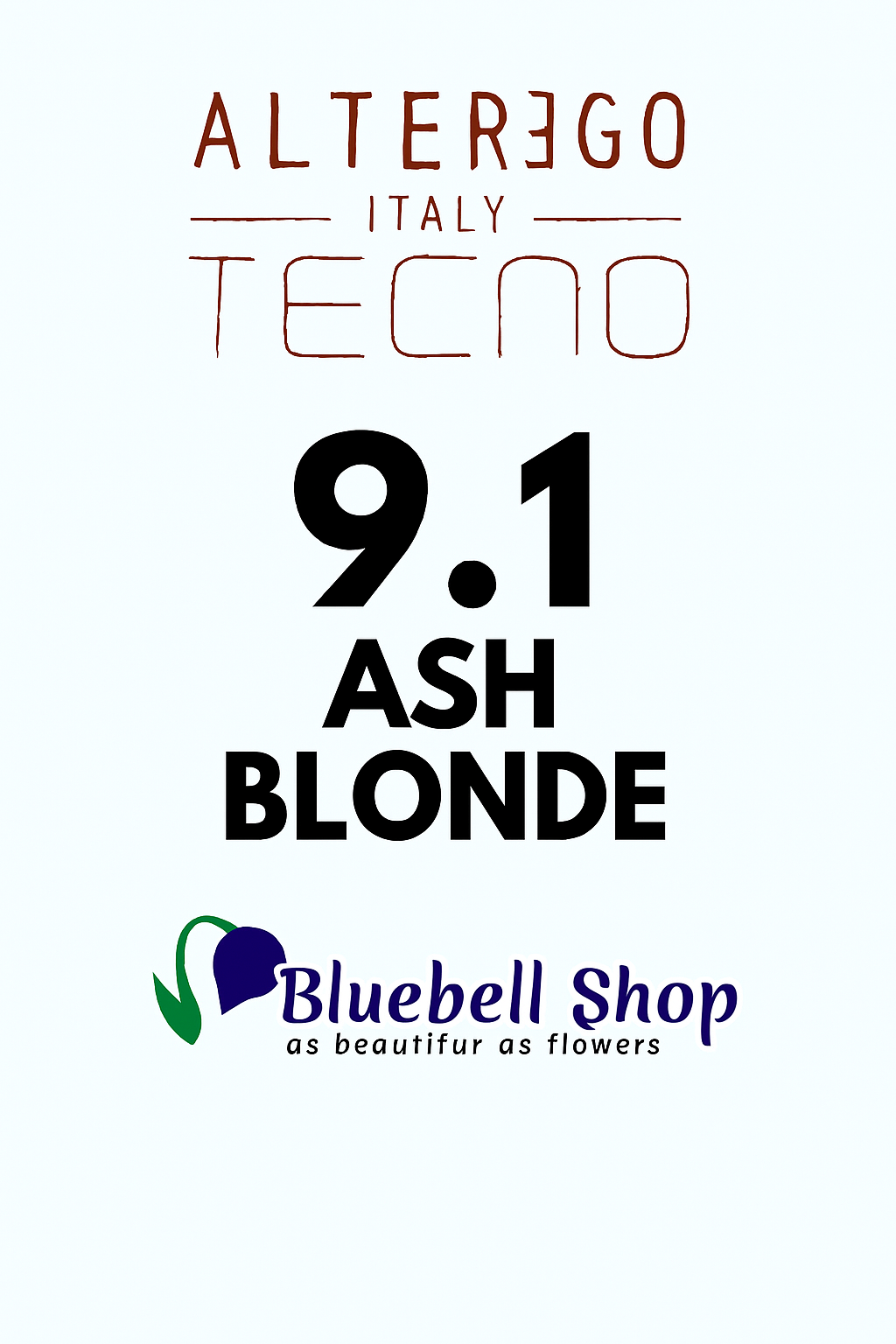  رنگ مو آلترگو تکنو 9.1 بلوند دودی خیلی روشن Alter Ego Techno Hair Color 9.1 Very Light Ash Blonde – Made in Italy رنگ بل 