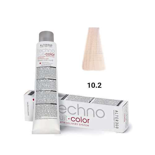 رنگ مو آلترگو تکنو 10.2 بلوند پلاتینه طبیعی ویولت Alter Ego Techno Hair Color 10.2 Violet Platinum Blonde – Made in Ital