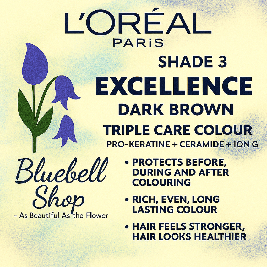  رنگ مو لورآل اکسلانس شماره ۳ – قهوه‌ای تیره 