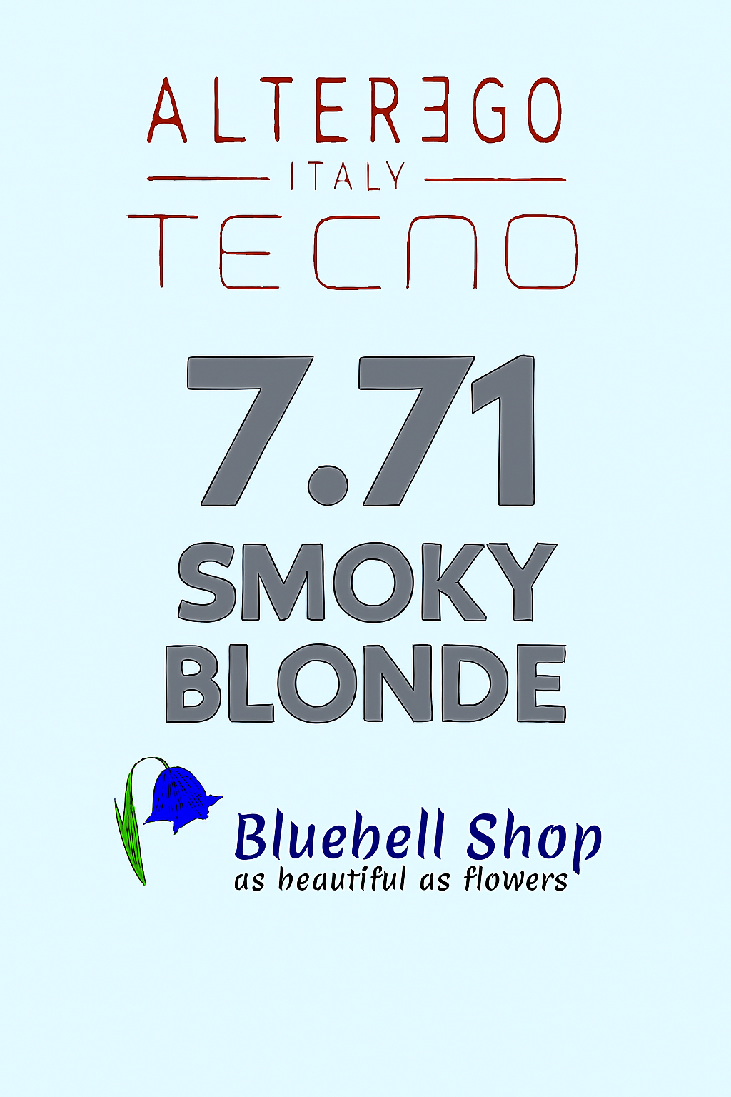 رنگ مو آلترگو تکنو 7.71 بلوند دودی Alter Ego Techno Hair Color 7.71 Smoky Blonde – Made in Italy رنگ بلوند متوسط با تناژ