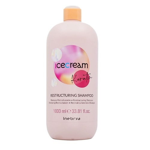  شامپو کراتین بازسازی‌کننده اینبریا – حجم ۱۰۰۰ میل | ترمیم عمیق و لطافت حرفه‌ای 