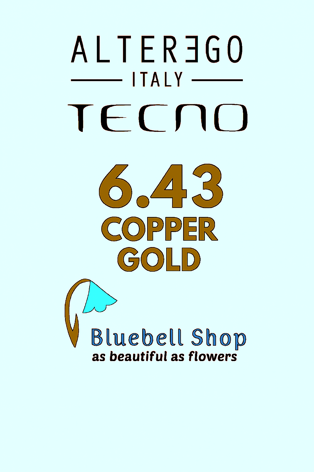 رنگ مو آلترگو تکنو 6.43 بلوند تیره مسی طلایی Alter Ego Techno Hair Color 6.43 Copper Golden Dark Blonde – Made in Italy