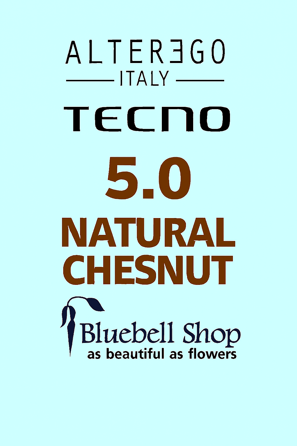  رنگ مو آلترگو تکنو 5.0 قهوه‌ای روشن Alter Ego Techno Hair Color 5.0 Light Brown – Made in Italy رنگ طبیعی و ملایم، پوشش 