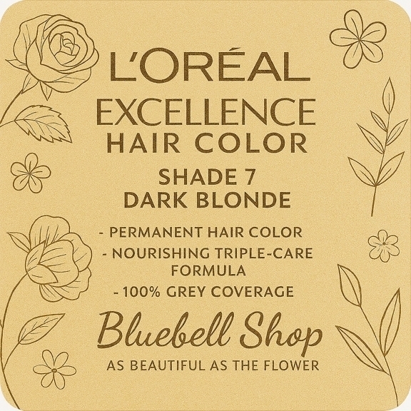  رنگ مو لورآل اکسلانس شماره ۷ – بلوند تیره 