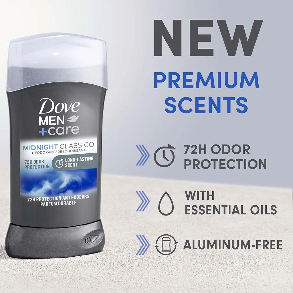 استیک ضد تعریق داو مدل میدنایت کلاسیکو (Dove Midnight Classico) | دئودرانت فاقد آلومینیوم با محافظت ۷۲ ساعته | 85گرم