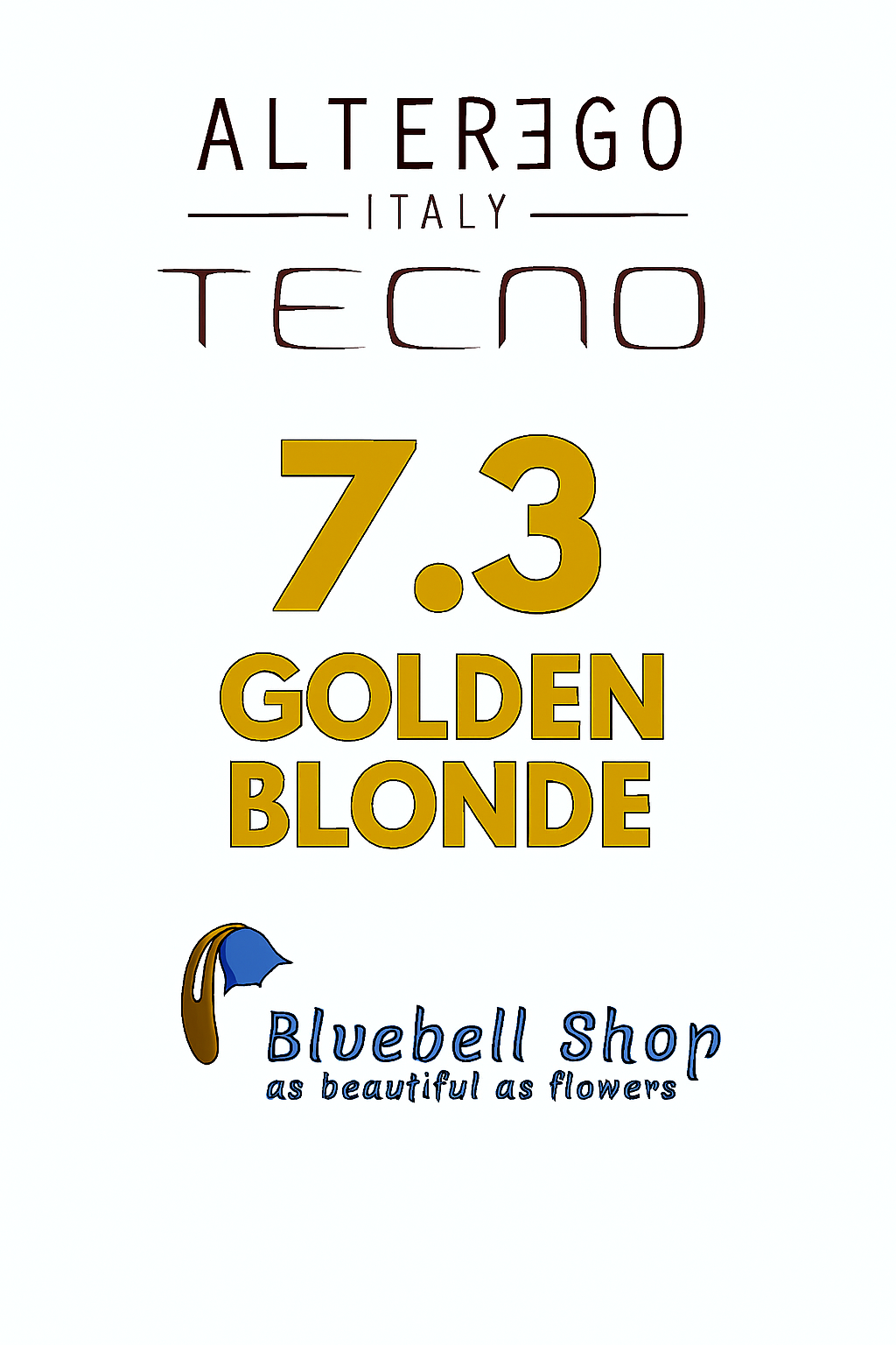  رنگ مو آلترگو تکنو 7.3 بلوند طلایی Alter Ego Techno Hair Color 7.3 Golden Blonde – Made in Italy رنگ بلوند متوسط با تناژ 