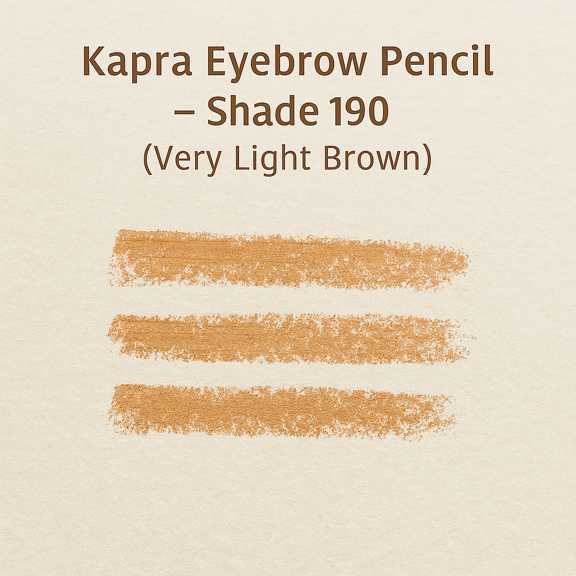 کاپرا مداد ابرو شماره ۱۹۰ – قهوه‌ای خیلی روشن طبیعی و ماندگار | ساخت ایران | Bluebell Shop 