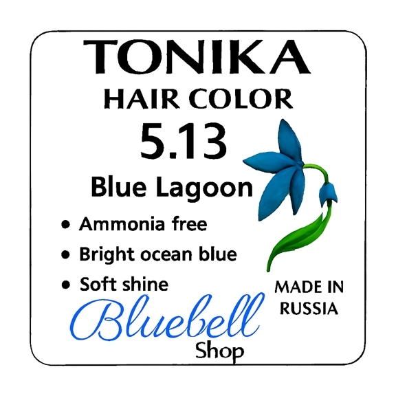  رنگ مو تونیکا شماره 5.13 | آبی کله‌غازی بدون آمونیاک با جلوه اقیانوسی و درخشندگی لطیف 