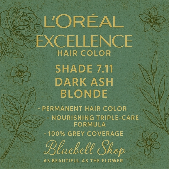 رنگ مو لورآل اکسلانس شماره ۷.۱۱ – بلوند خاکستری تیره
