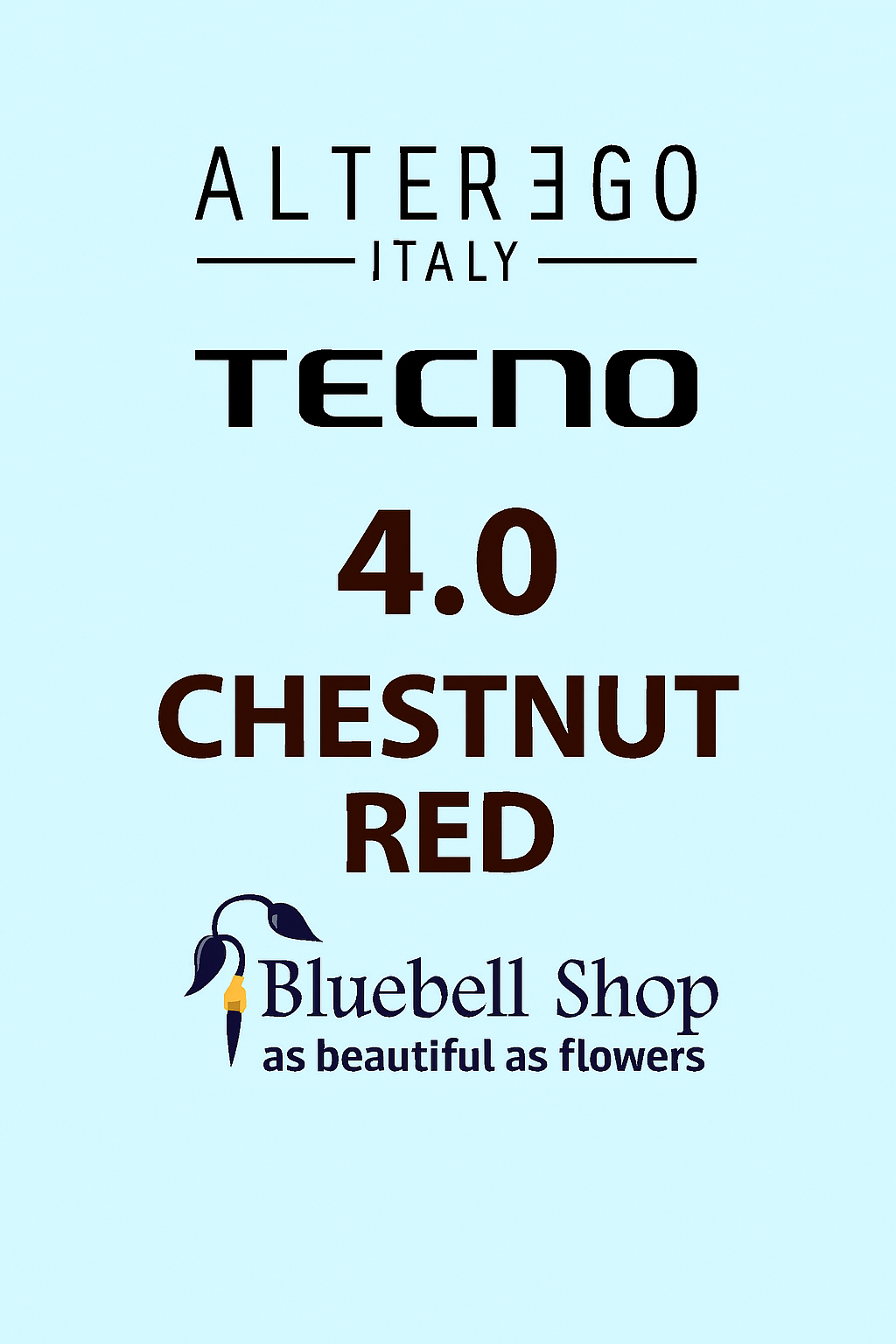  رنگ مو آلترگو تکنو 4.0 بلوطی Alter Ego Techno Hair Color 4.0 Chestnut – Made in Italy رنگ گرم و طبیعی، پوشش کامل، فرمول 