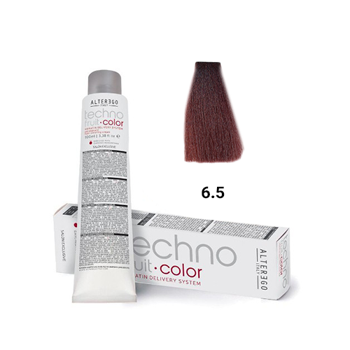 رنگ مو آلترگو تکنو 6.5 بلوند تیره ماهگونی Alter Ego Techno Hair Color 6.5 Mahogany Dark Blonde – Made in Italy رنگ بلوند