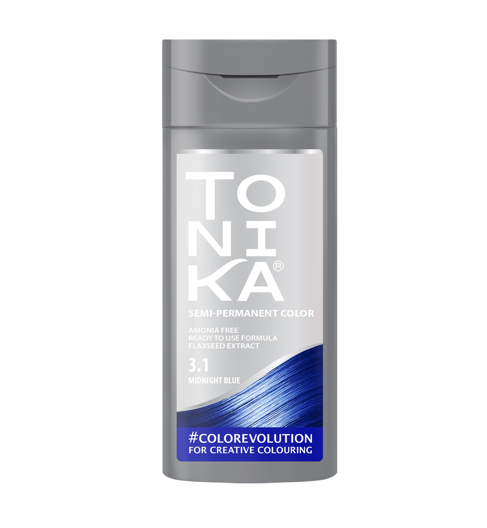  رنگ مو تونیکا شماره 3.1 | آبی گرم بدون آمونیاک با جلوه لطیف و پوشش یکنواخت 