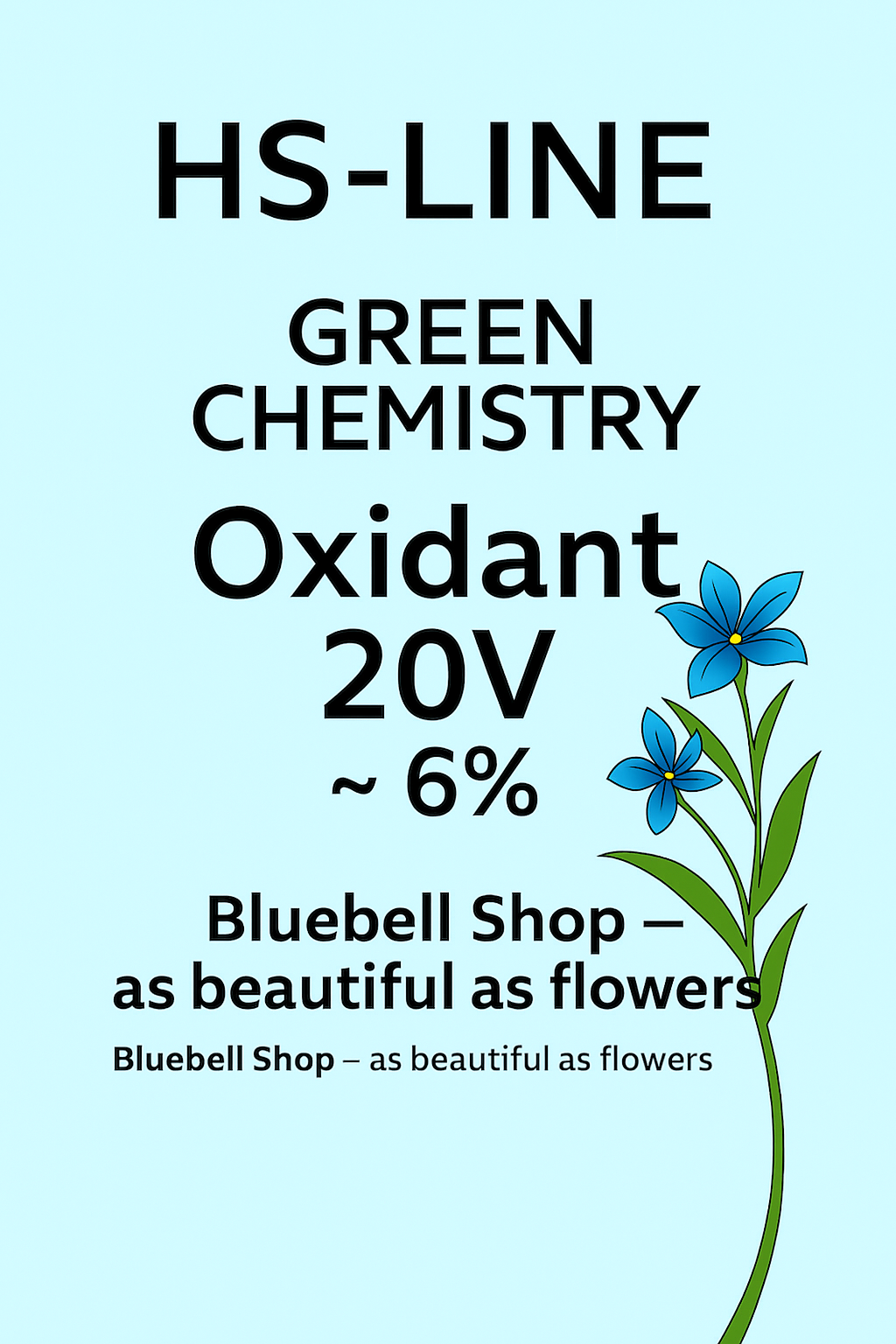 اکسیدان گیاهی اچاسلاین ۲۰ ولوم (۶٪) | مناسب رنگ موهای دائمی و پوشش سفید | HS-LINE Oxidant 20V – 6% Green Chemistry