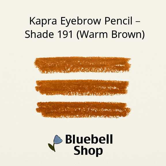  کاپرا مداد ابرو شماره ۱۹۱ – قهوه‌ای گرم طبیعی و ماندگار | ساخت ایران | Bluebell Shop 
