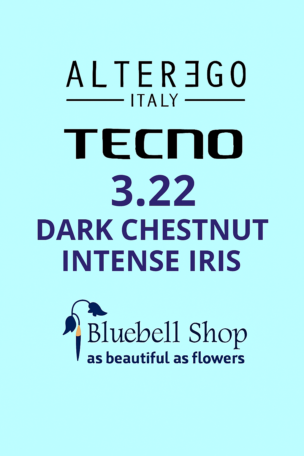  رنگ مو آلترگو تکنو 3.22 بلوطی زنبقی قوی (Alter Ego Techno Hair Color 3.22 Dark Chestnut Intense Iris – Made in Italy) | 