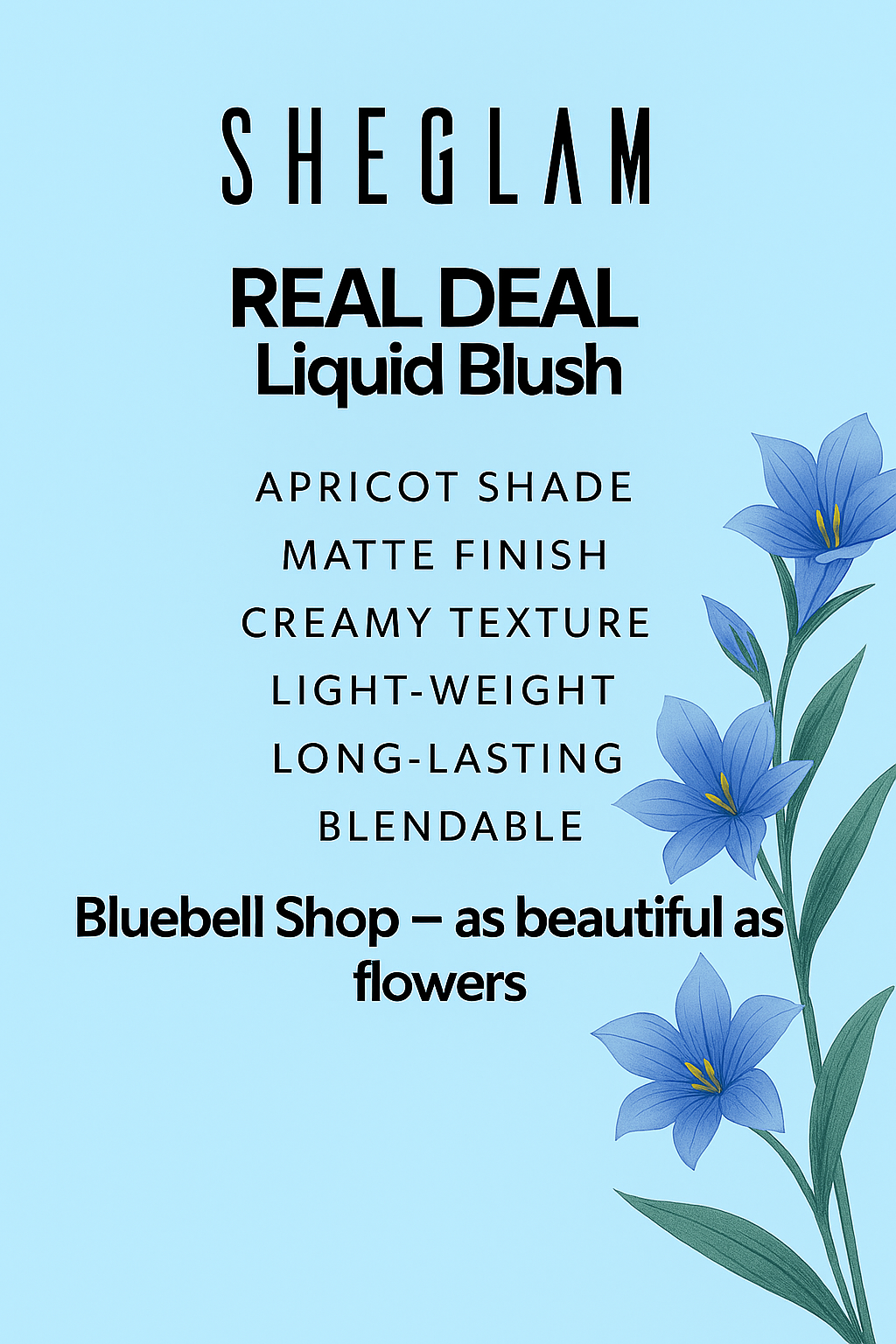  رژگونه مایع شیگلم مدل Real Deal | رنگ زردآلویی گرم با جلوه مات | SHEGLAM Liquid Blush Real Deal 