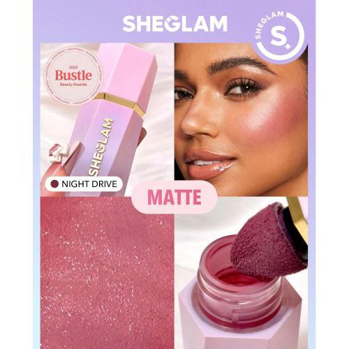  رژگونه مایع شیگلم مدل Night Drive | رنگ بنفش آلوئی با جلوه مات | SHEGLAM Liquid Blush Night Drive 