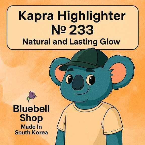 کاپرا هایلایتر شماره ۲۳۳ – درخشش طبیعی و ماندگار | Bluebell Shop