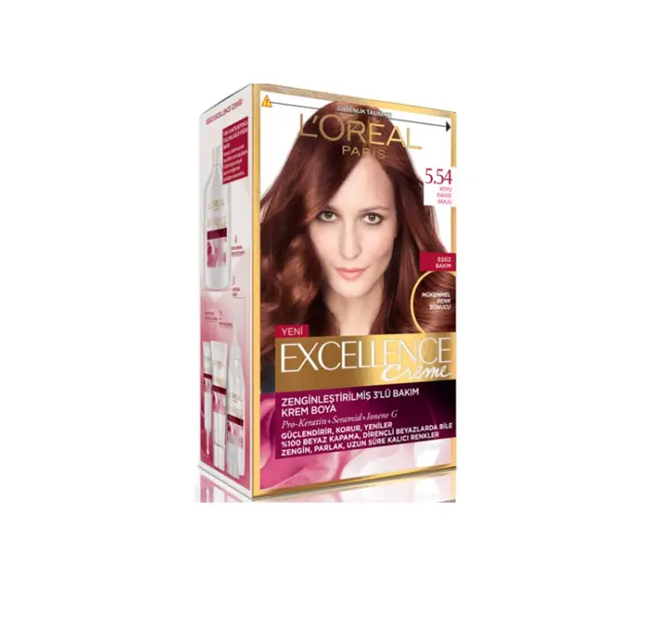 رنگ مو لورآل اکسلانس شماره ۵.۵۴ – ماهگونی قرمز طبیعی