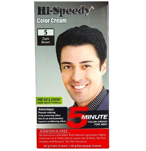 رنگ موی مردانه های اسپیدی شماره ۵ – قهوهای طبیعی | Bluebell Shop