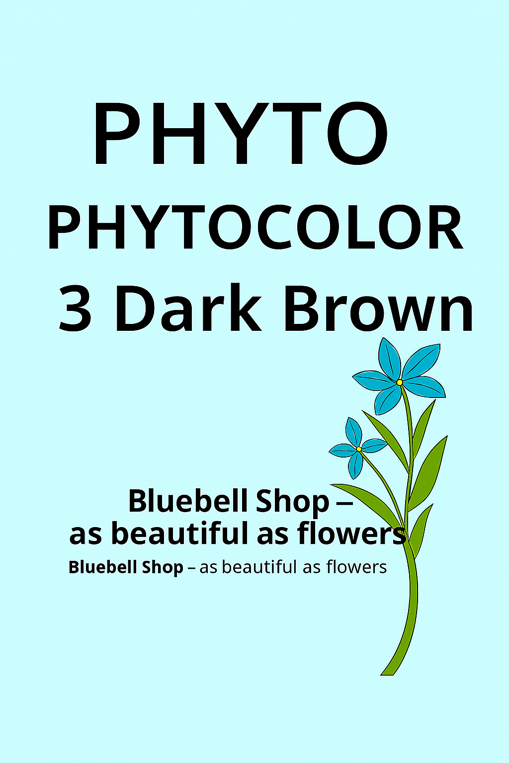 رنگ موی فیتو شماره ۳ قهوهای تیره (Phytocolor 3 Dark Brown) | رنگ گیاهی بدون آمونیاک برای موهای قهوهای طبیعی