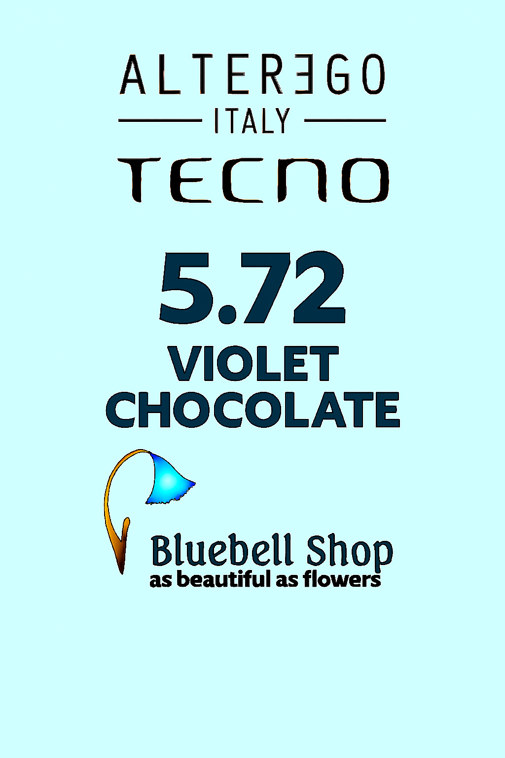  رنگ مو آلترگو تکنو 5.72 شکلاتی بنفش Alter Ego Techno Hair Color 5.72 Violet Chocolate – Made in Italy رنگ قهوه‌ای شکلاتی 