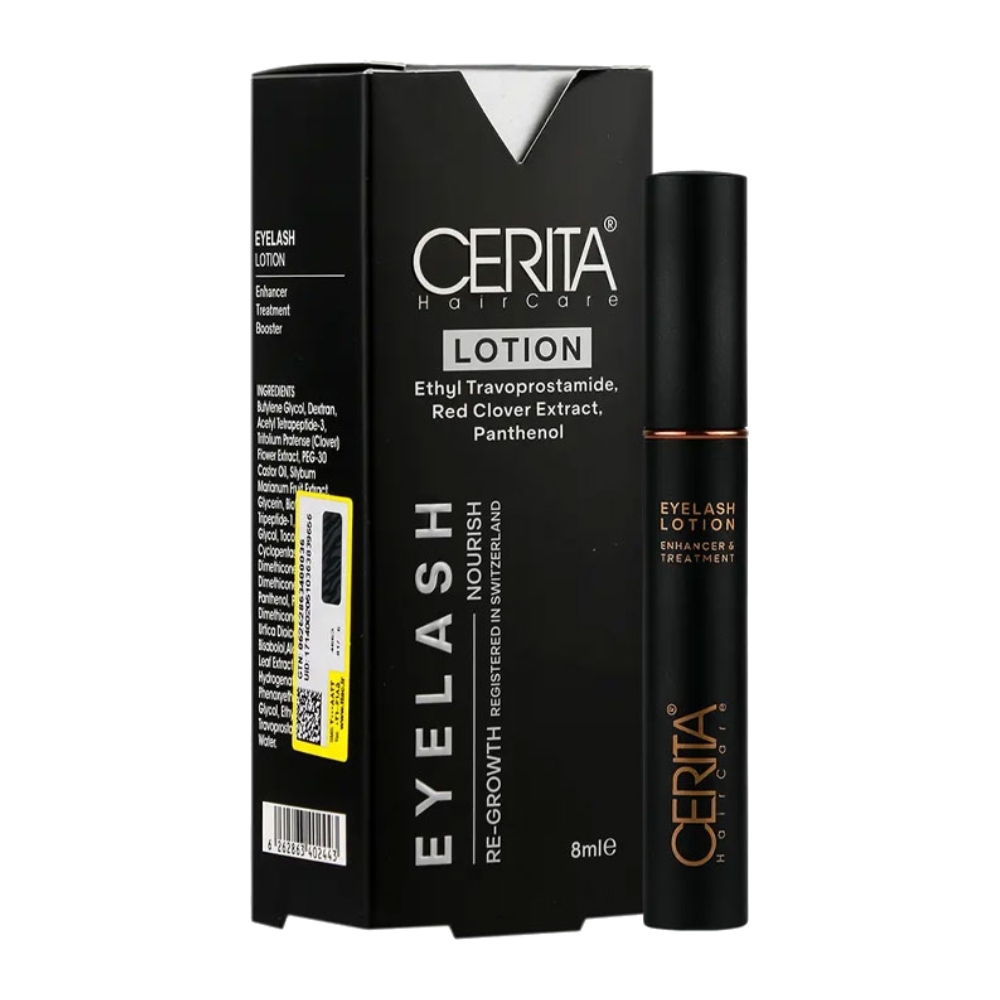 سریتا محلول تقویتکننده و رشددهنده مژه – افزایش طول، ضخامت و استحکام | حجم 8 میل | Cerita Eyelash Serum | Bluebell Shop